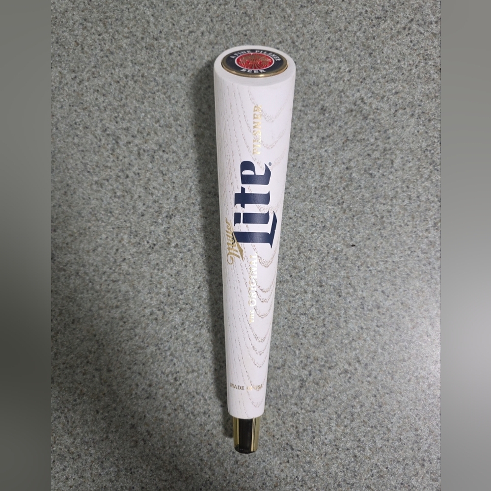 Miller Light beer 12" tap handle, The Original Pilsner,  Made In The USA.
